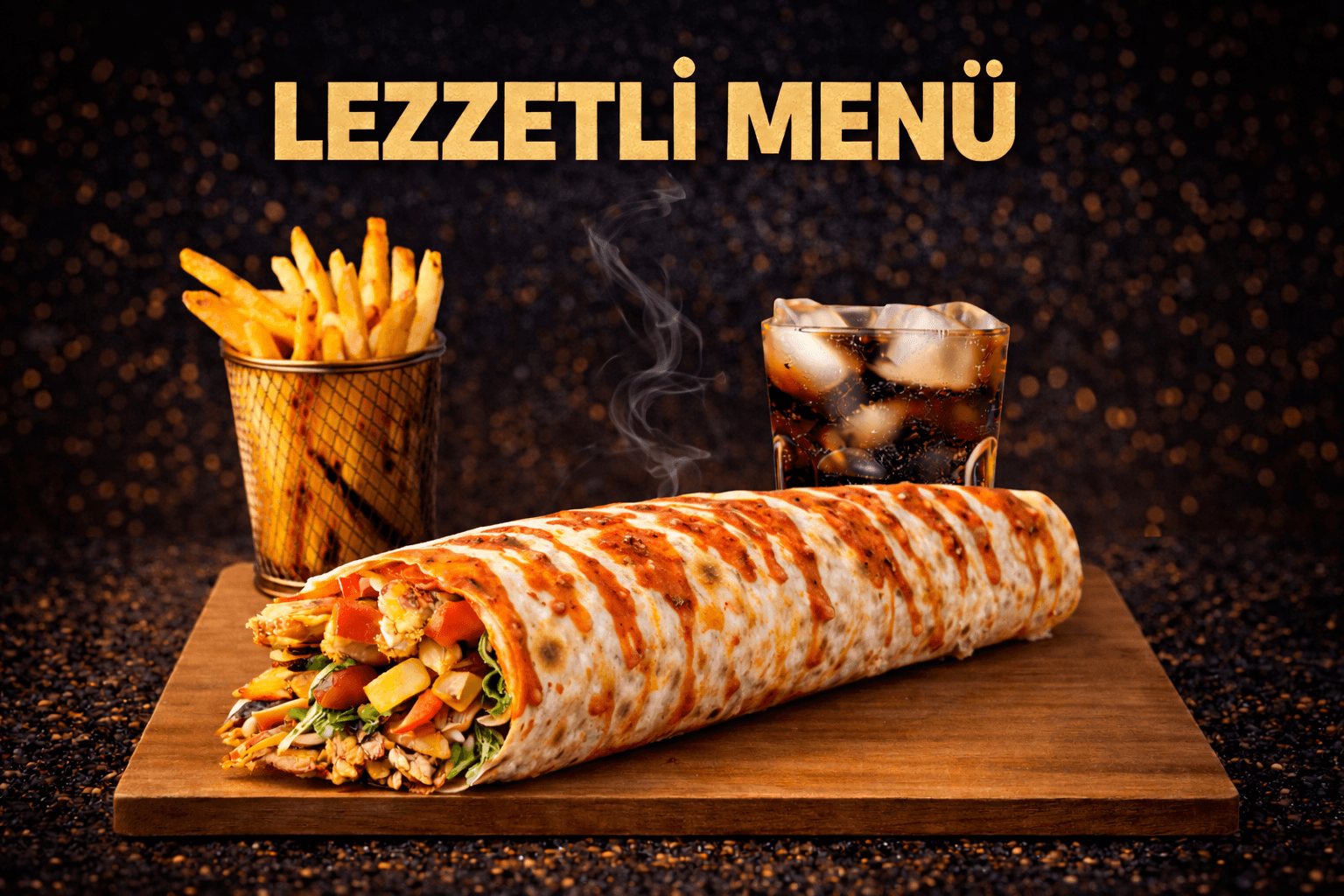 Roket döner dürüm menü